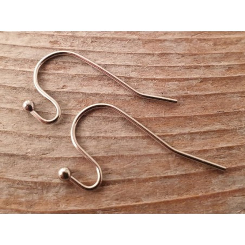 Ohrhaken 21x12mm (2 Stk), Edelstahl