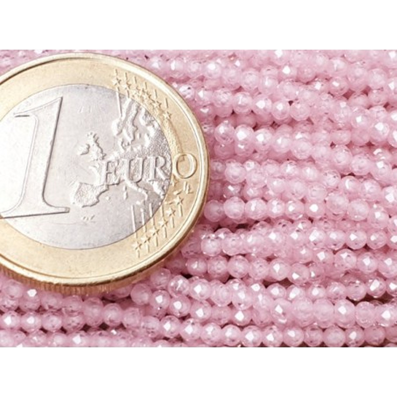 Zirkonkette-stark funkelnd-facettiert 2mm