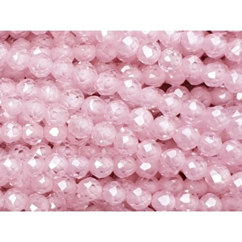 Zirkonkette-stark funkelnd-facettiert 2mm