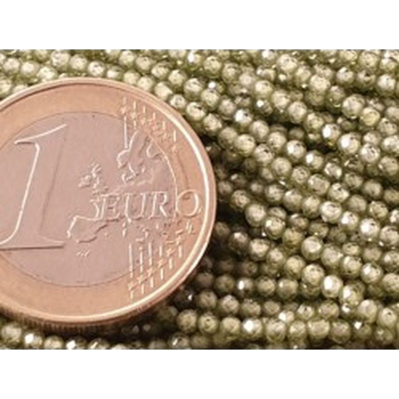 Zirkonkette-stark funkelnd-facettiert 2mm 2