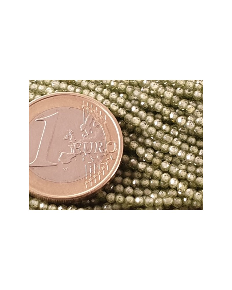 Zirkonkette-stark funkelnd-facettiert 2mm