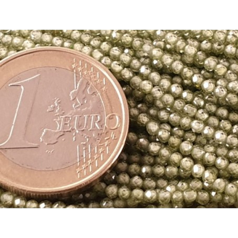 Zirkonkette-stark funkelnd-facettiert 2mm