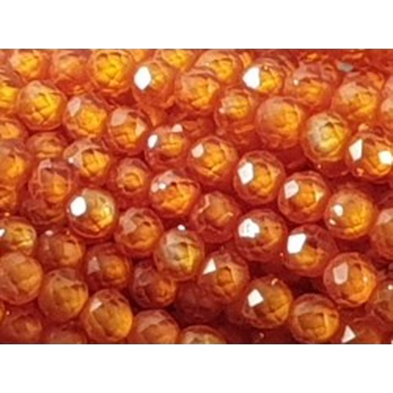 Zirkonkette-stark funkelnd-facettiert 2mm