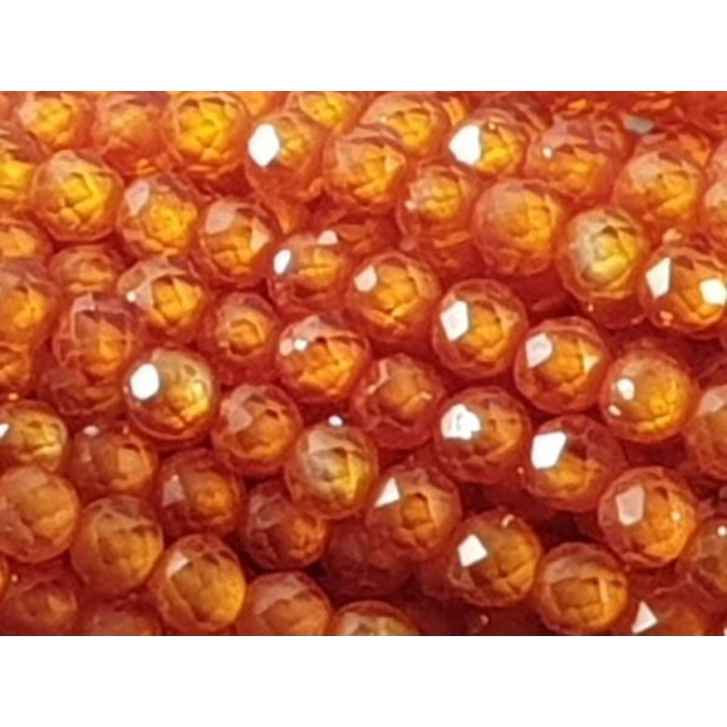 Zirkonkette-stark funkelnd-facettiert 2mm