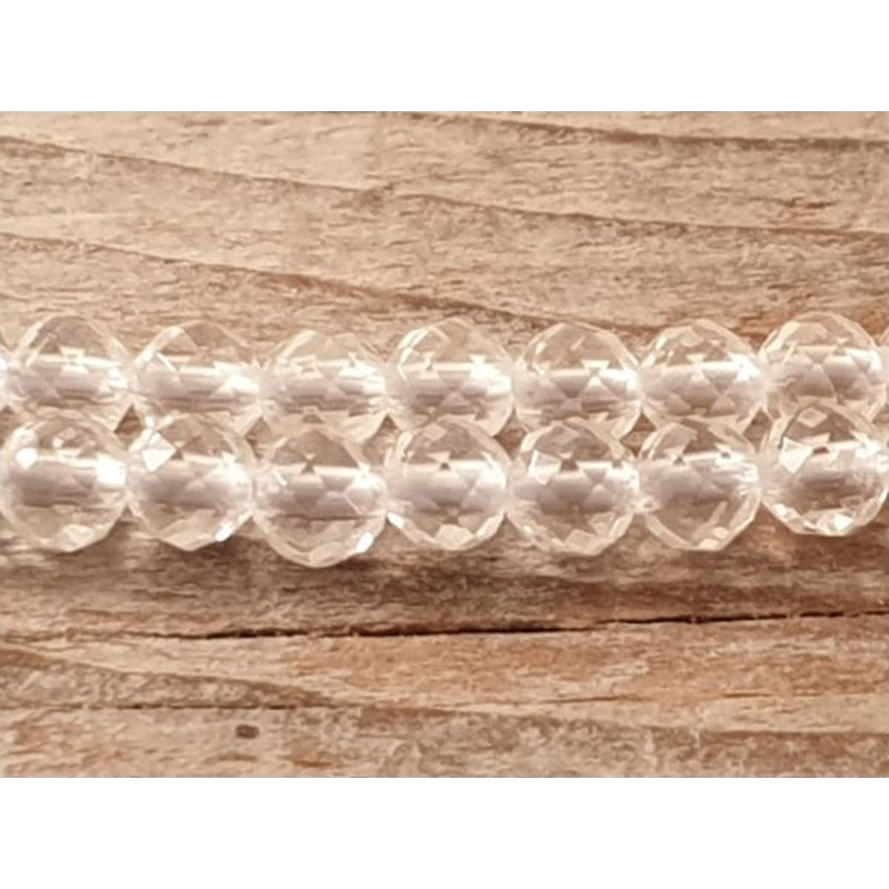 Bergkristallkette facettiert 3mm