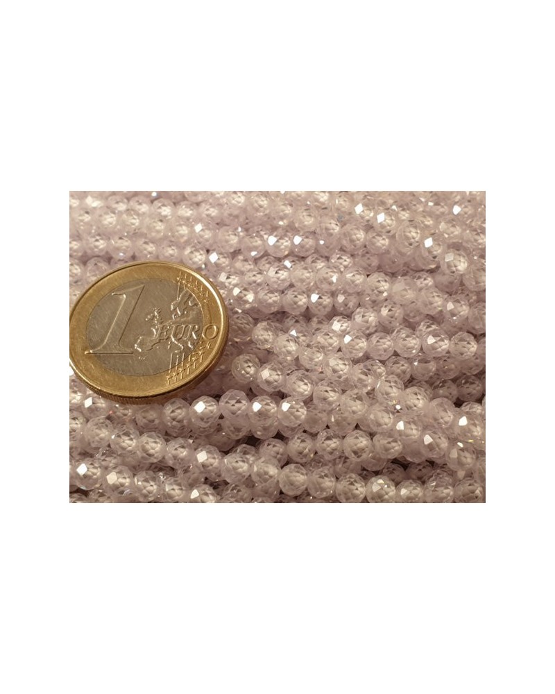 Zirkonkette-stark funkelnd-facettiert 4mm
