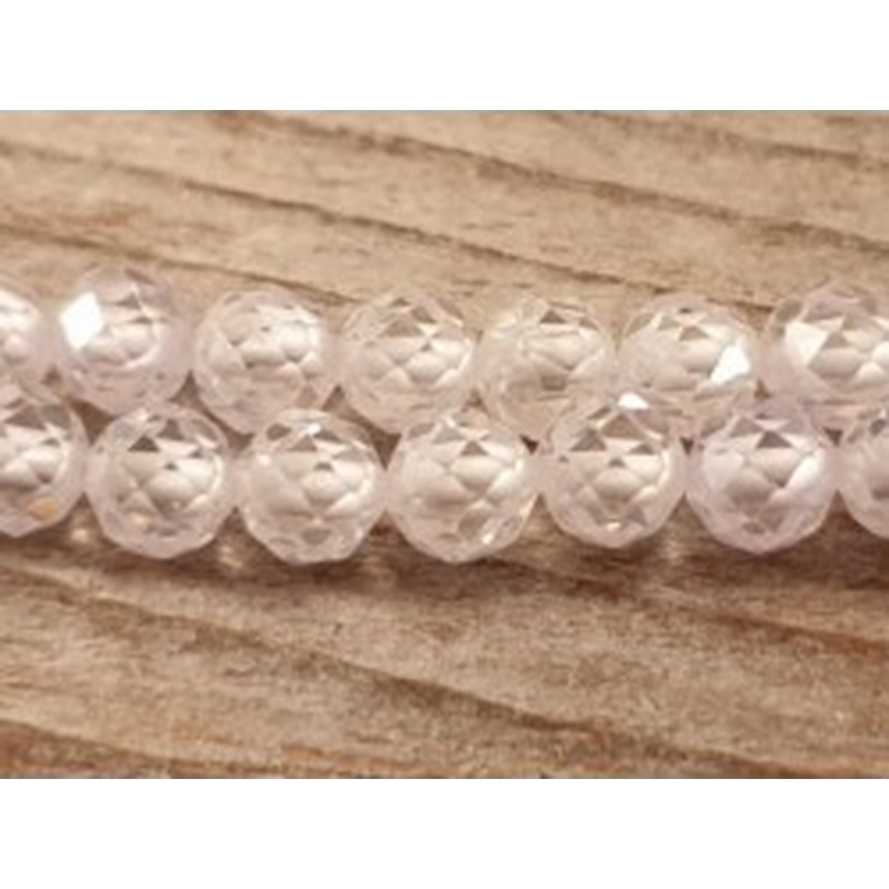 Zirkonkette-stark funkelnd-facettiert 4mm