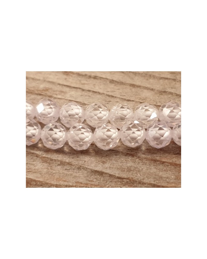 Zirkonkette-stark funkelnd-facettiert 4mm
