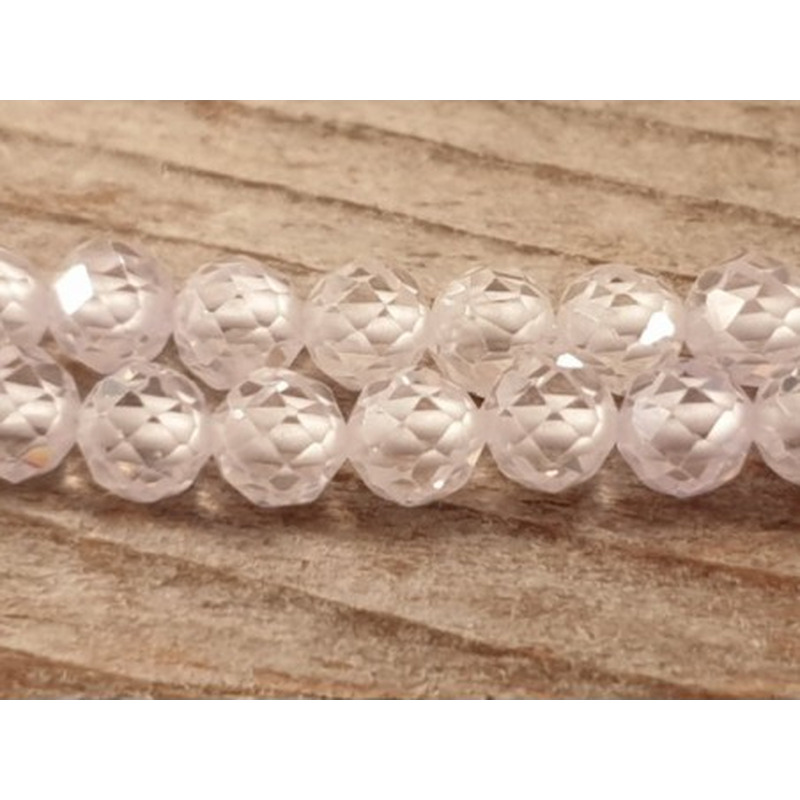 Zirkonkette-stark funkelnd-facettiert 4mm