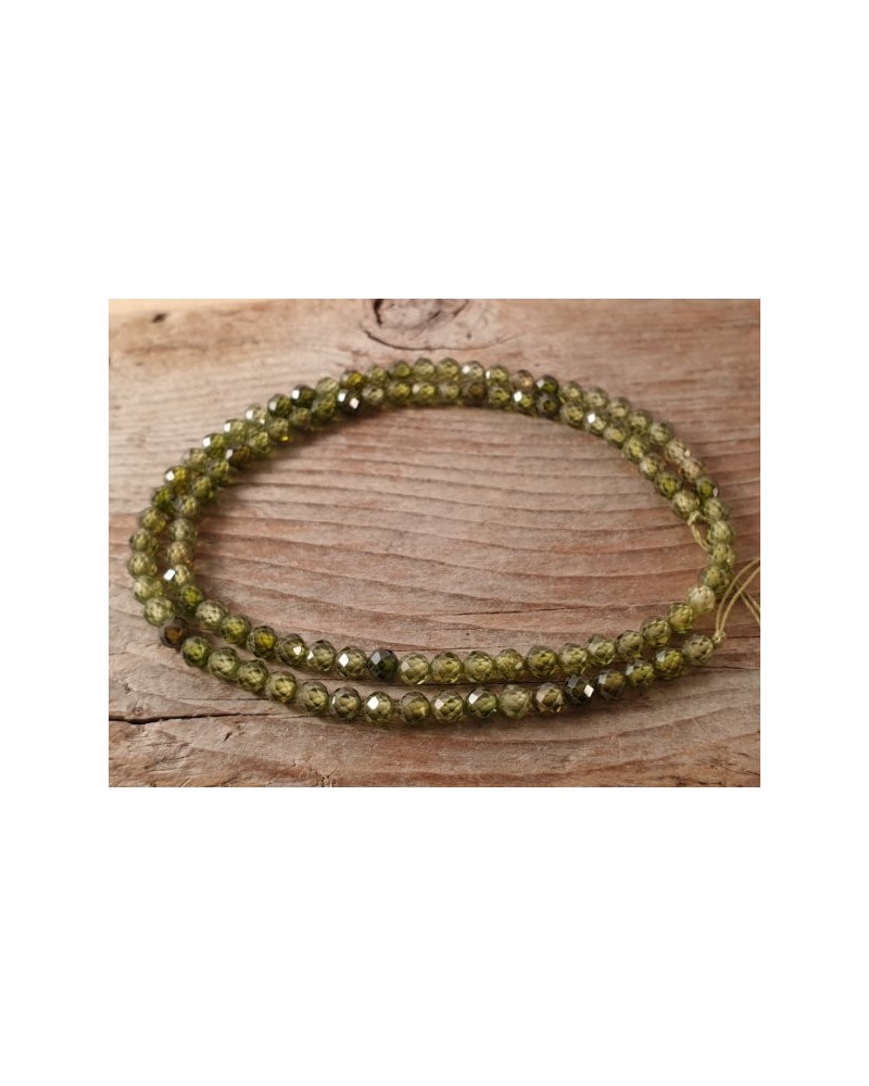 Zirkonkette-stark funkelnd-facettiert 4mm