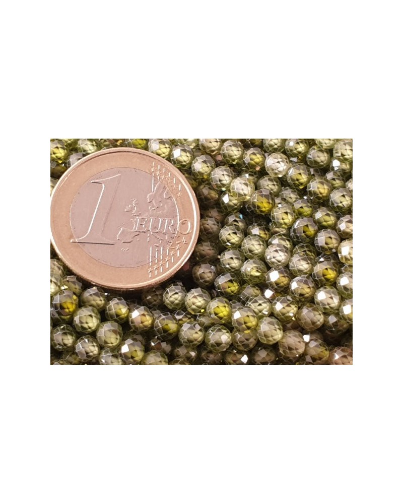 Zirkonkette-stark funkelnd-facettiert 4mm
