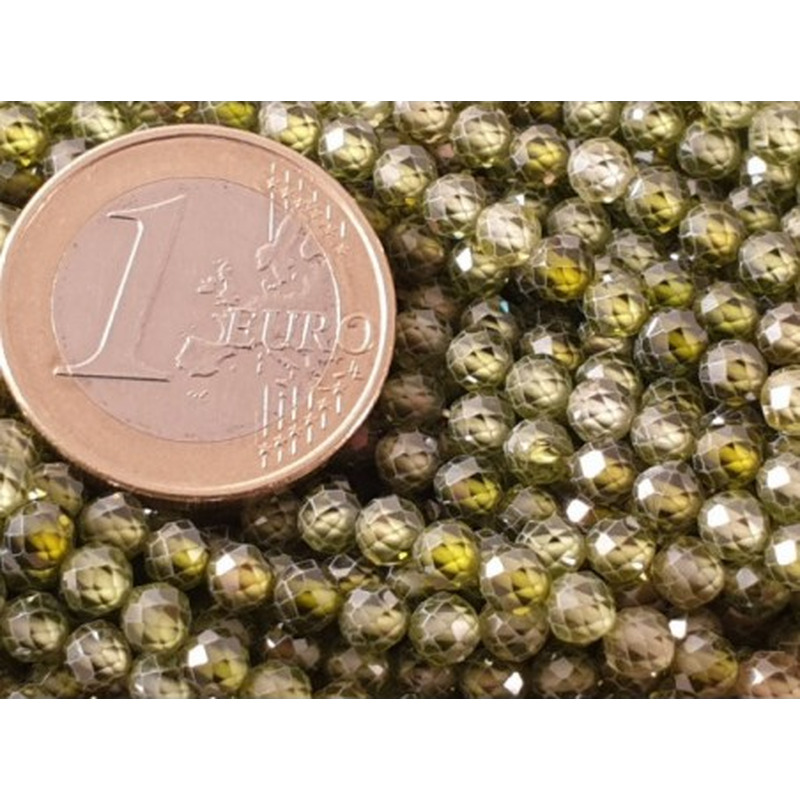 Zirkonkette-stark funkelnd-facettiert 4mm