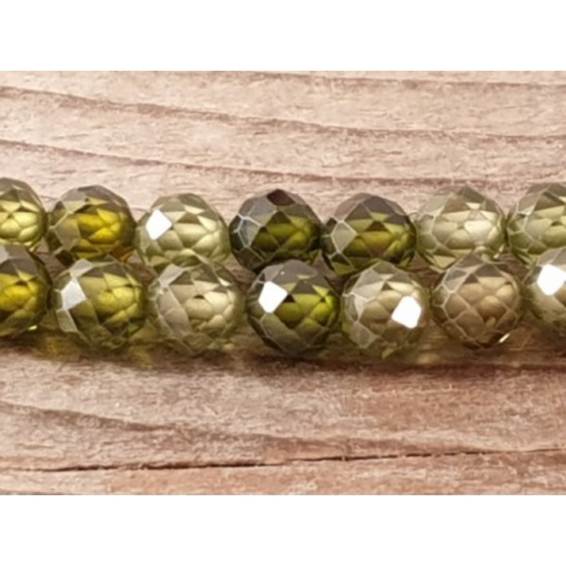 Zirkonkette-stark funkelnd-facettiert 4mm