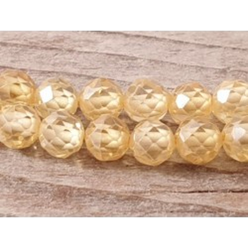 Zirkonkette-stark funkelnd-facettiert 4mm