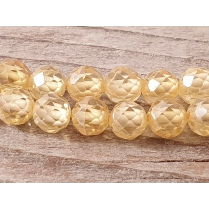 Zirkonkette-stark funkelnd-facettiert 4mm