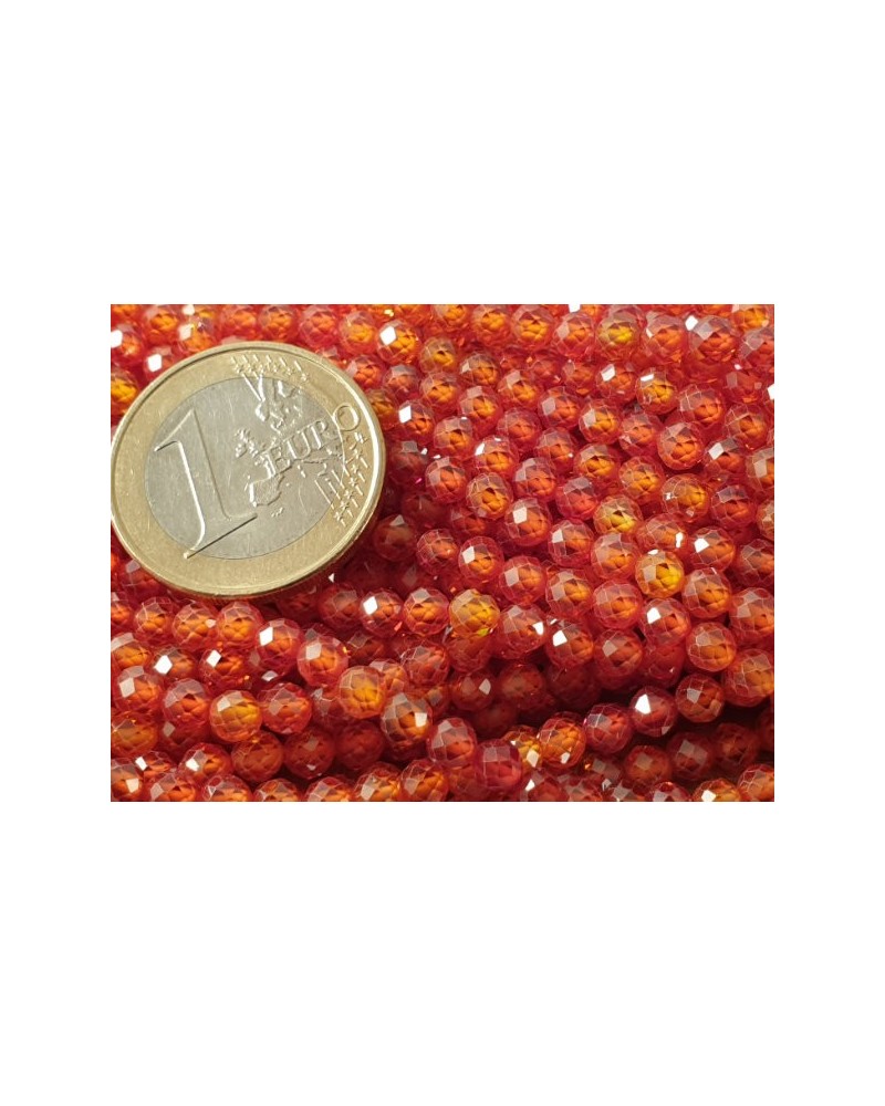 Zirkonkette-stark funkelnd-facettiert 4mm