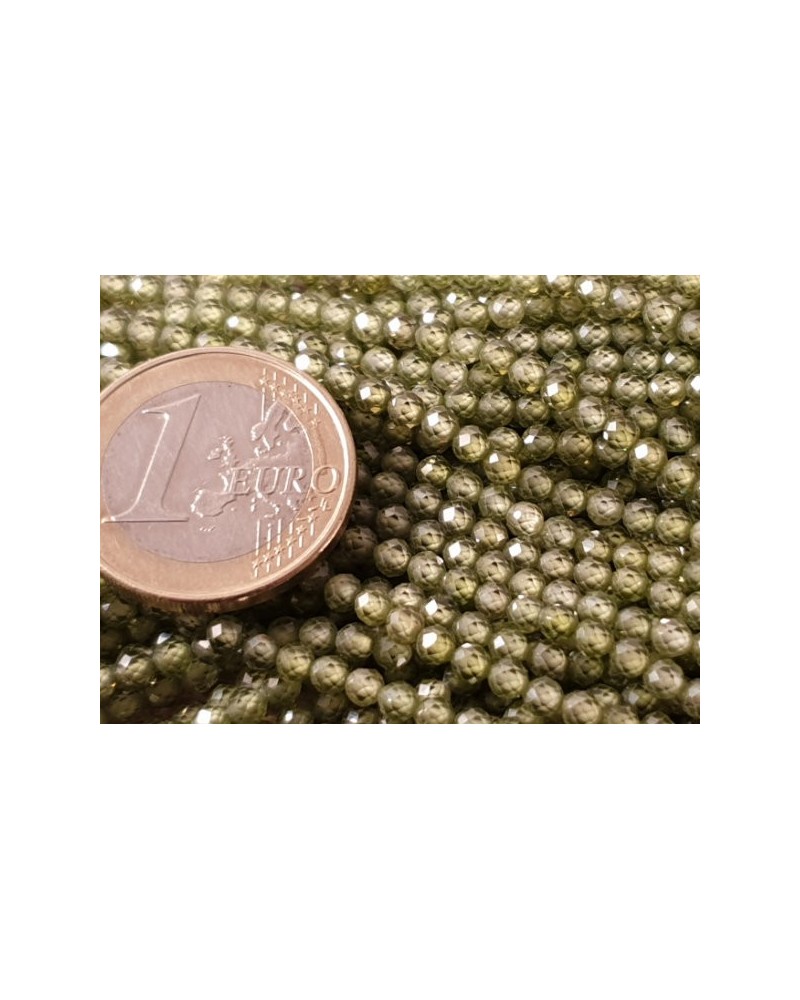 Zirkonkette-stark funkelnd-facettiert 3mm