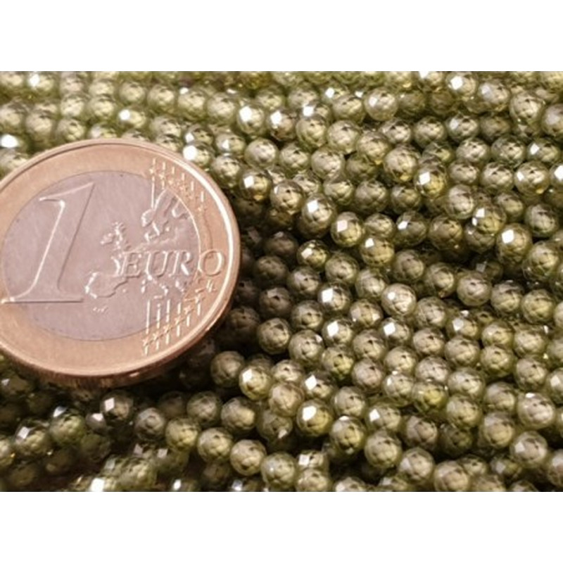 Zirkonkette-stark funkelnd-facettiert 3mm
