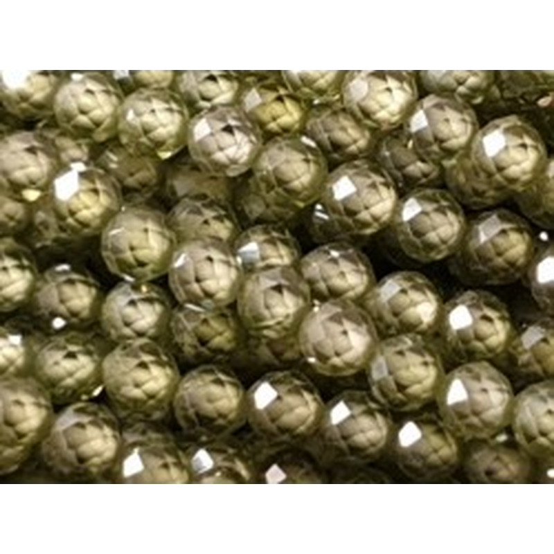 Zirkonkette-stark funkelnd-facettiert 3mm