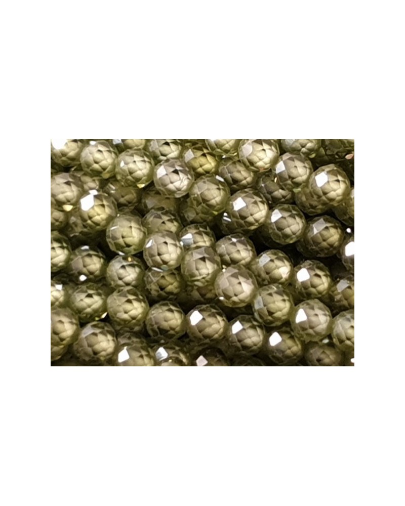 Zirkonkette-stark funkelnd-facettiert 3mm