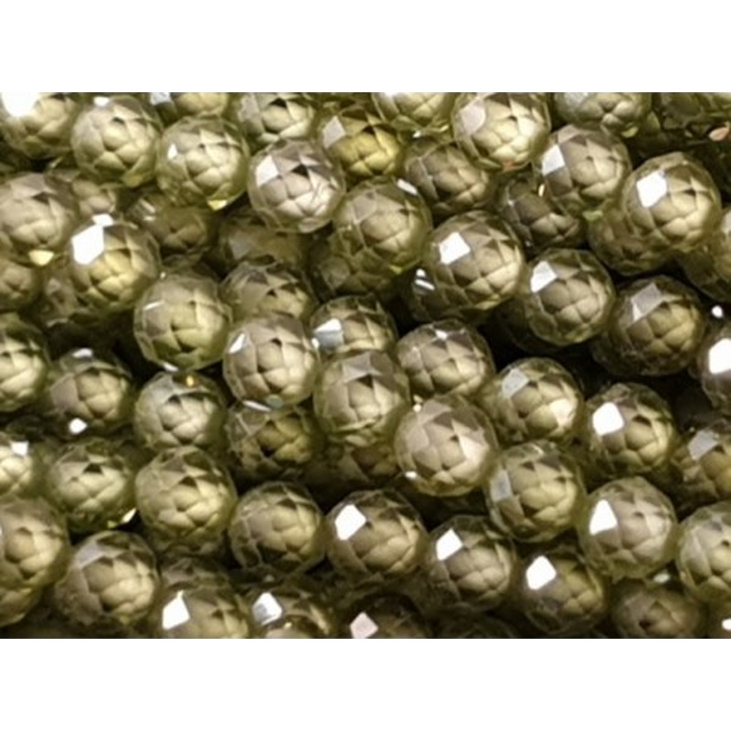 Zirkonkette-stark funkelnd-facettiert 3mm