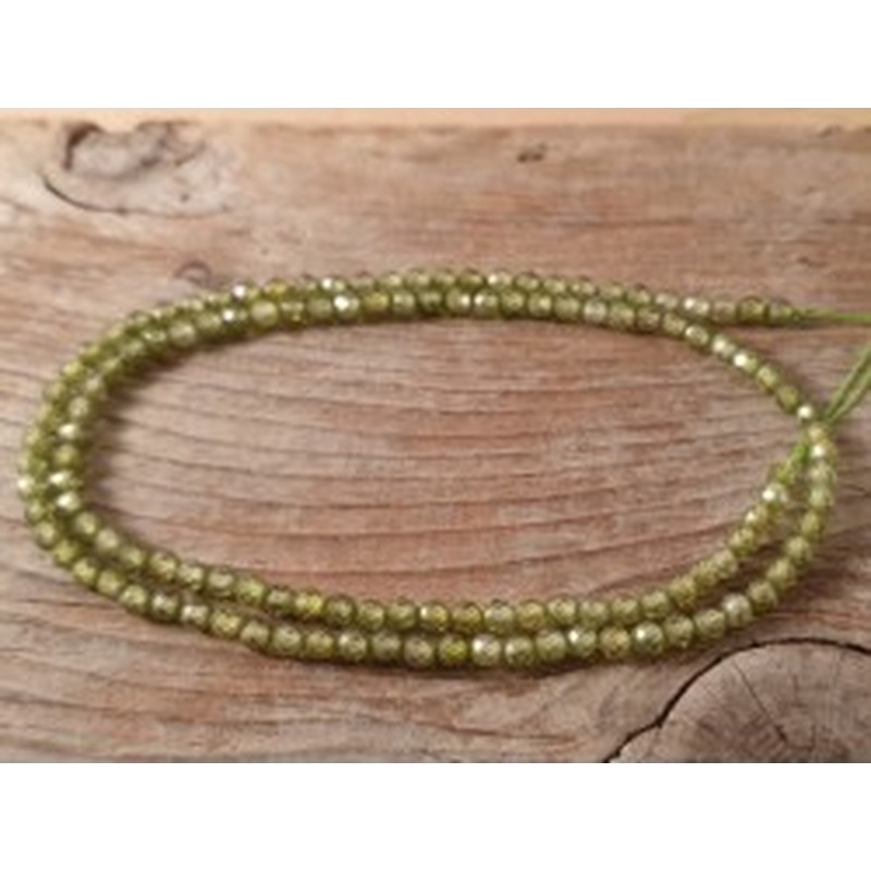 Zirkonkette-stark funkelnd-facettiert 3mm 2