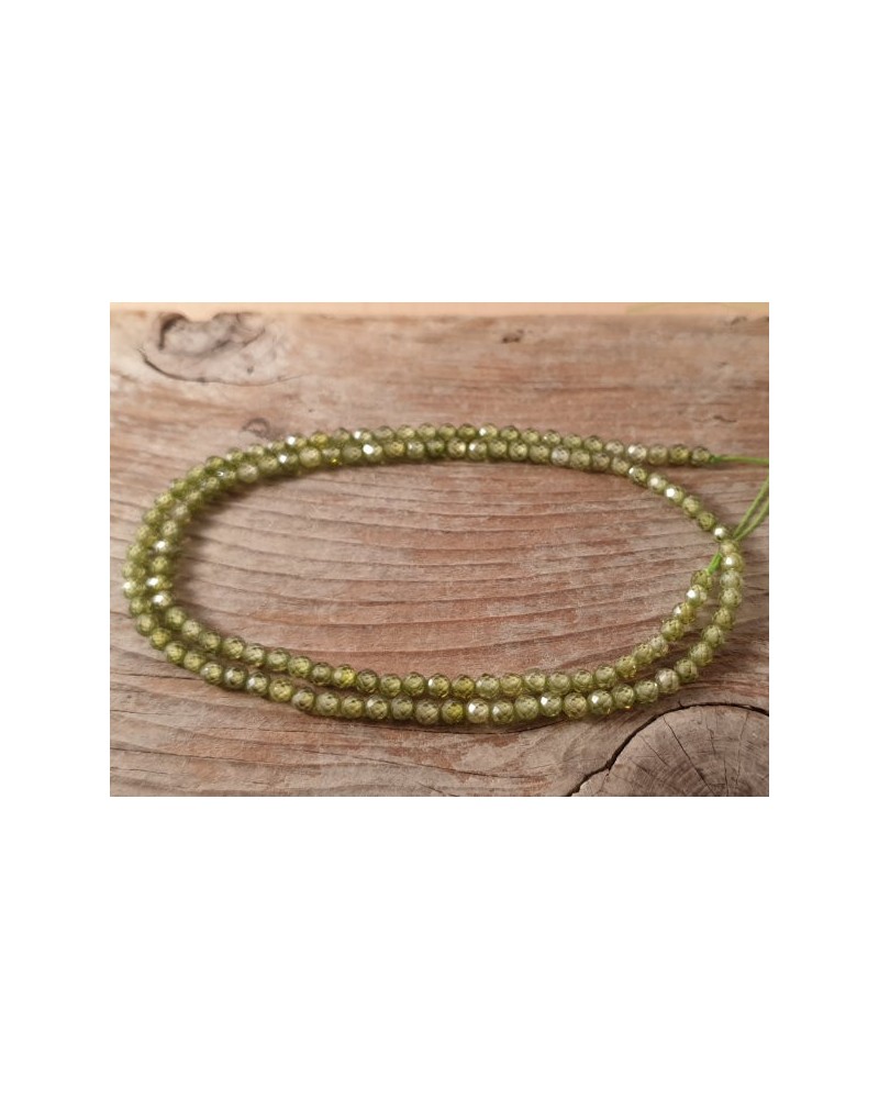 Zirkonkette-stark funkelnd-facettiert 3mm