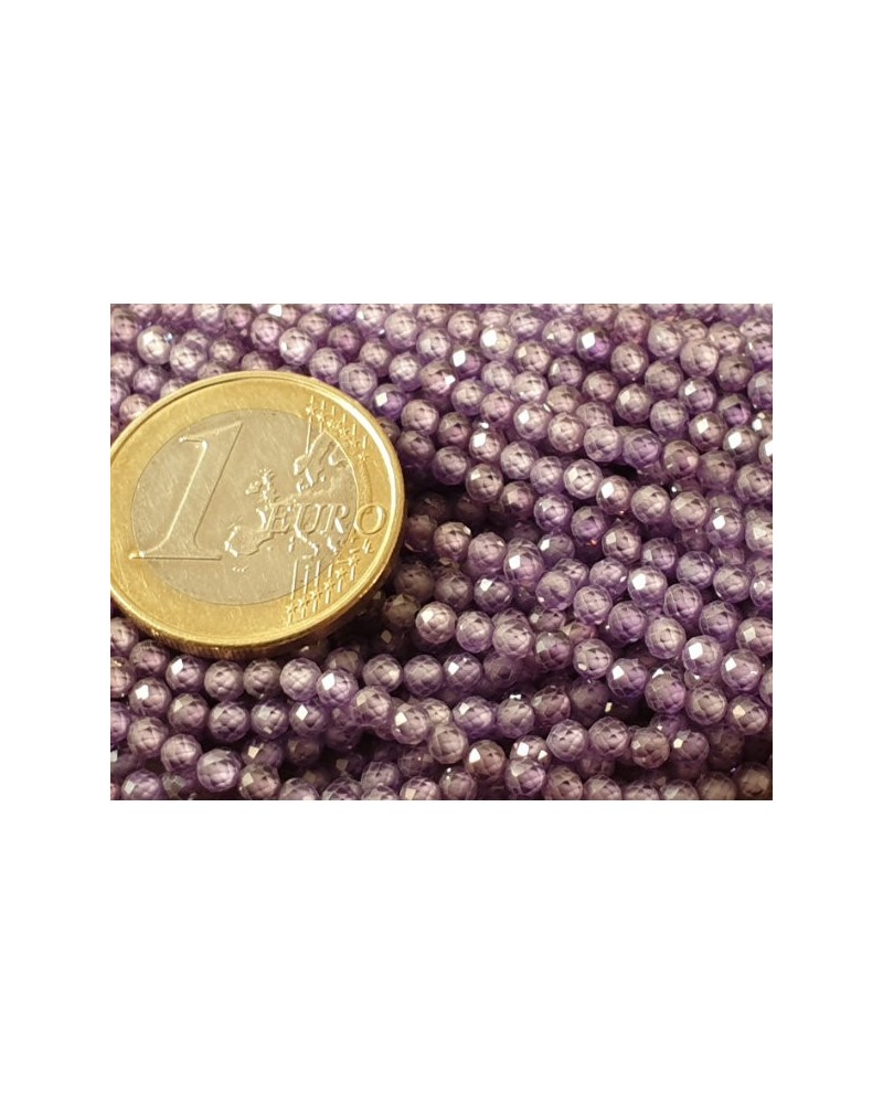 Zirkonkette-stark funkelnd-facettiert 3mm