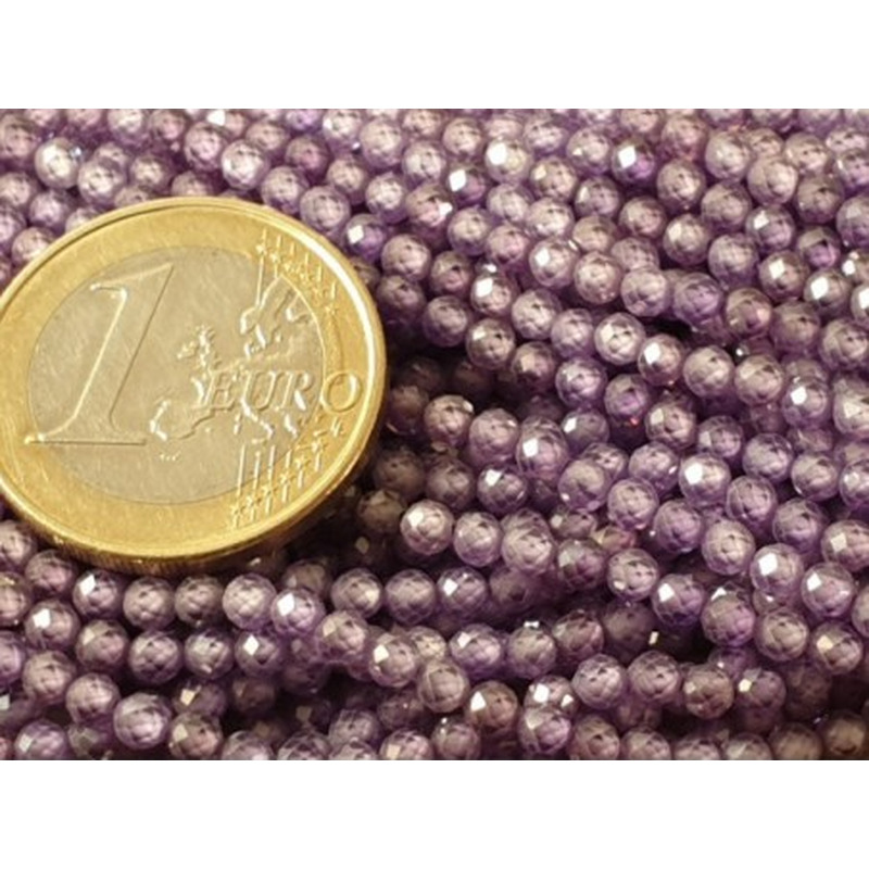 Zirkonkette-stark funkelnd-facettiert 3mm