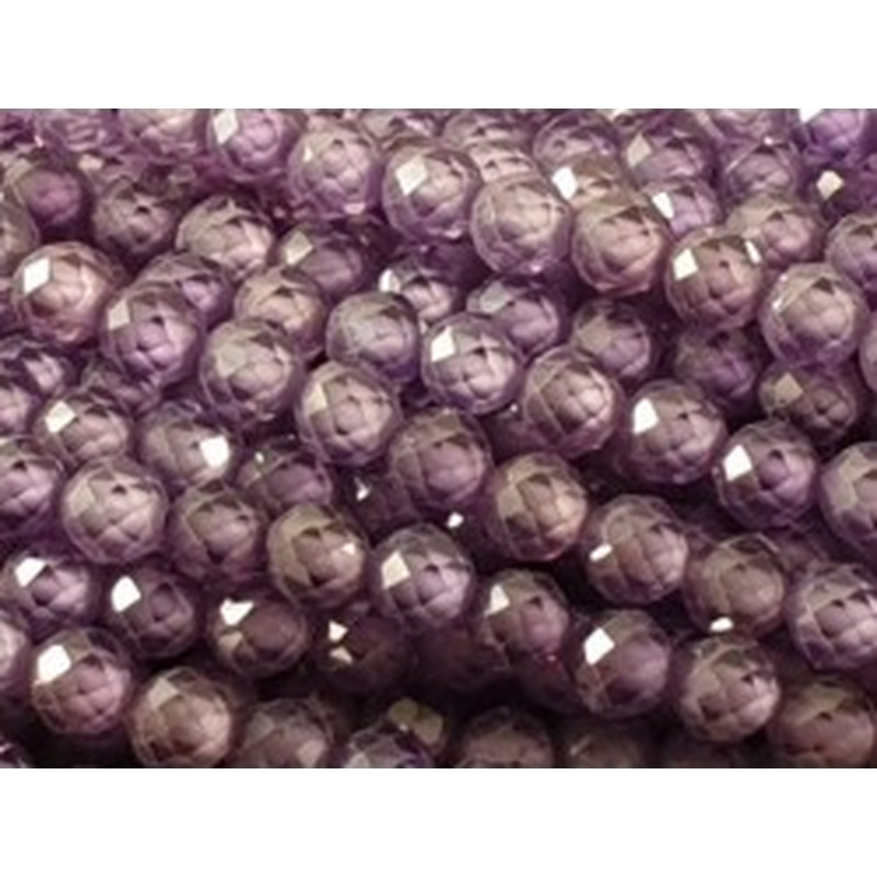 Zirkonkette-stark funkelnd-facettiert 3mm