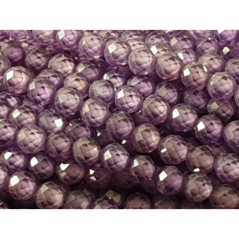 Zirkonkette-stark funkelnd-facettiert 3mm