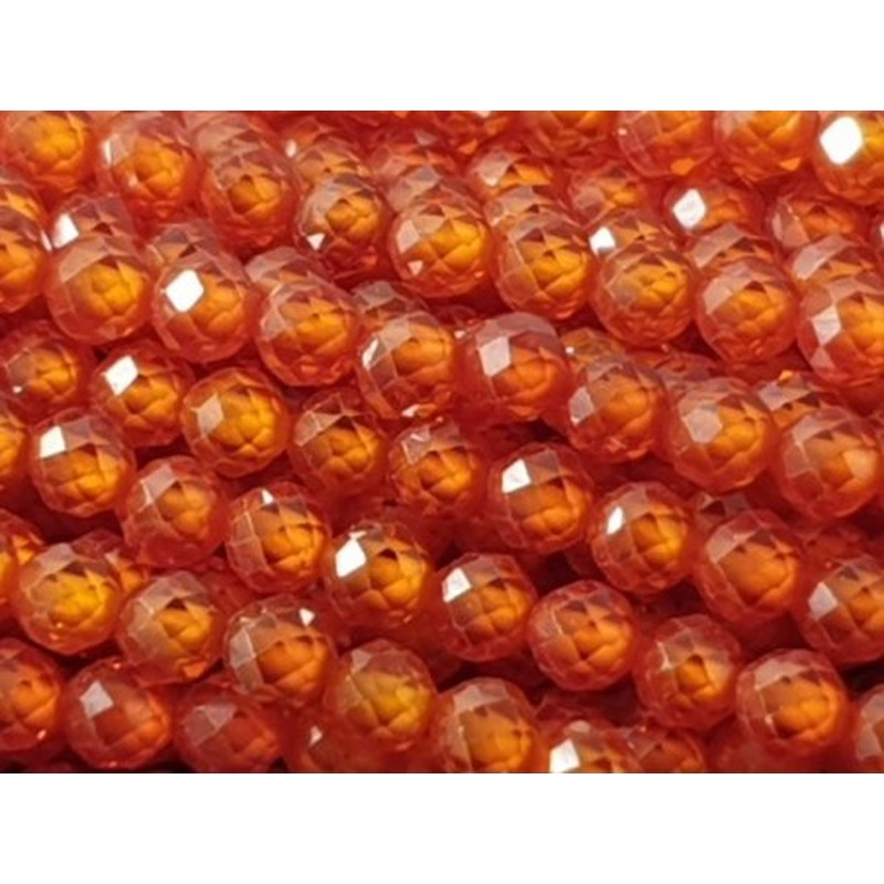 Zirkonkette-stark funkelnd-facettiert 3mm