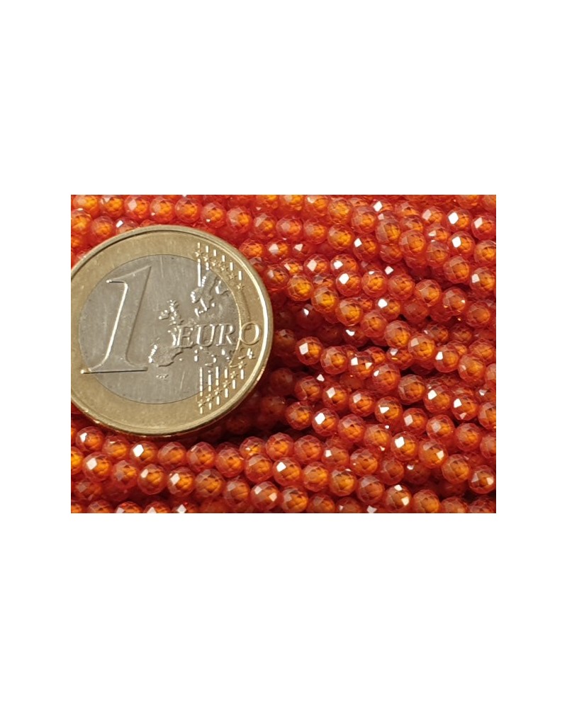 Zirkonkette-stark funkelnd-facettiert 3mm