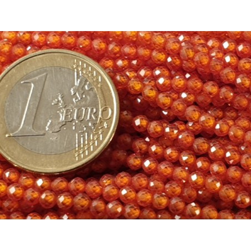 Zirkonkette-stark funkelnd-facettiert 3mm