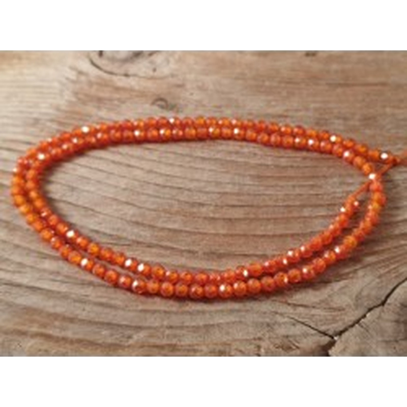 Zirkonkette-stark funkelnd-facettiert 3mm 2