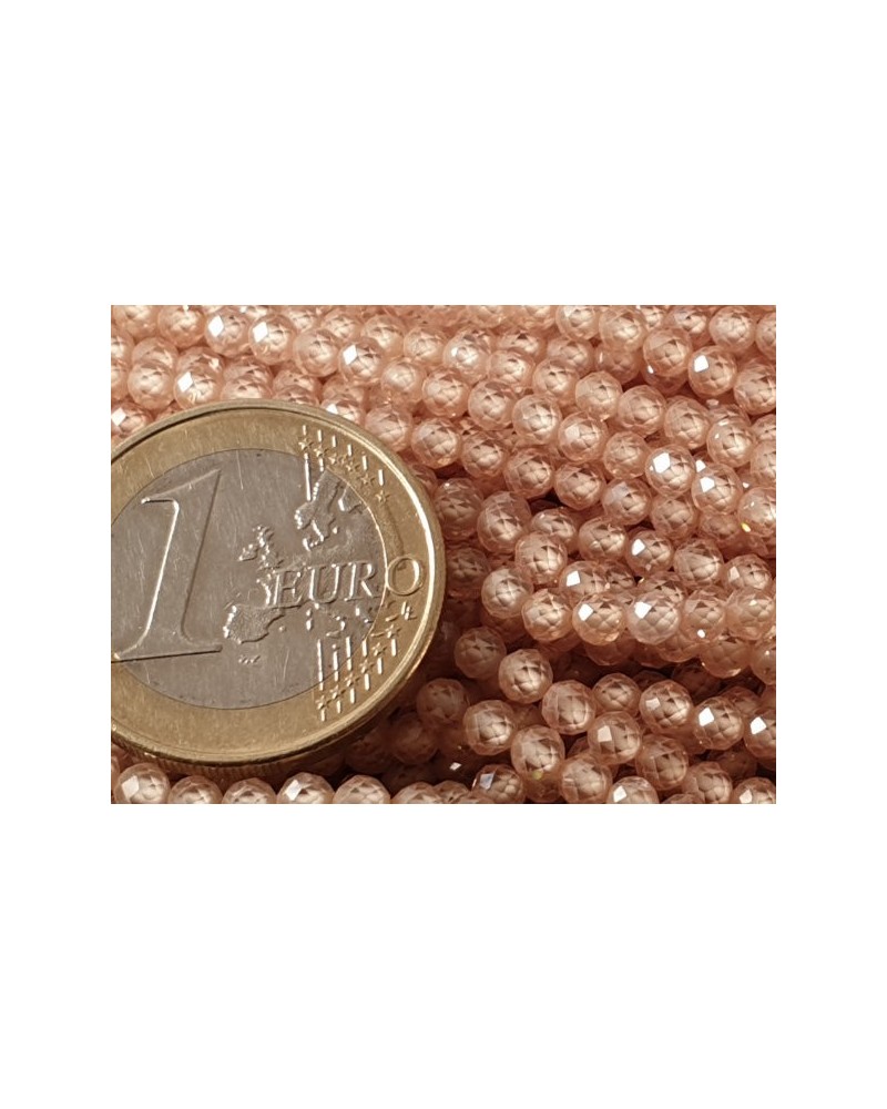 Zirkoniakette-stark funkelnd-facettiert 3mm