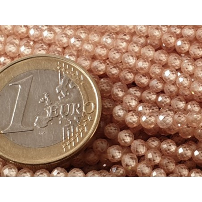 Zirkoniakette-stark funkelnd-facettiert 3mm