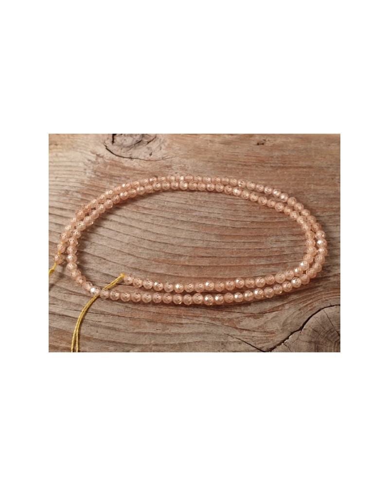 Zirkoniakette-stark funkelnd-facettiert 3mm