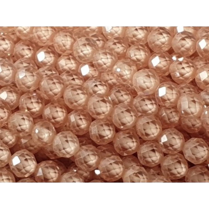 Zirkoniakette-stark funkelnd-facettiert 3mm