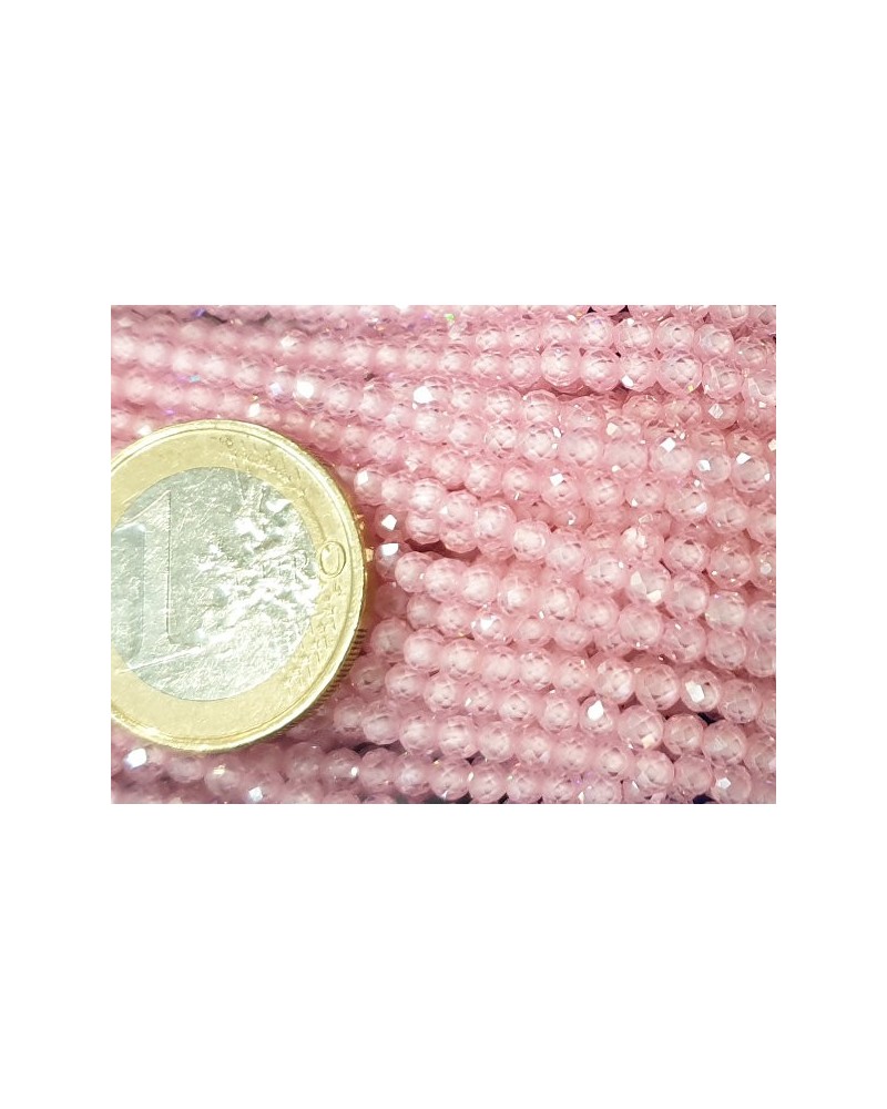Zirkonkette-stark funkelnd-facettiert 3mm