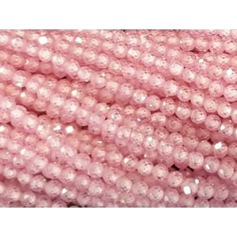 Zirkonkette-stark funkelnd-facettiert 3mm