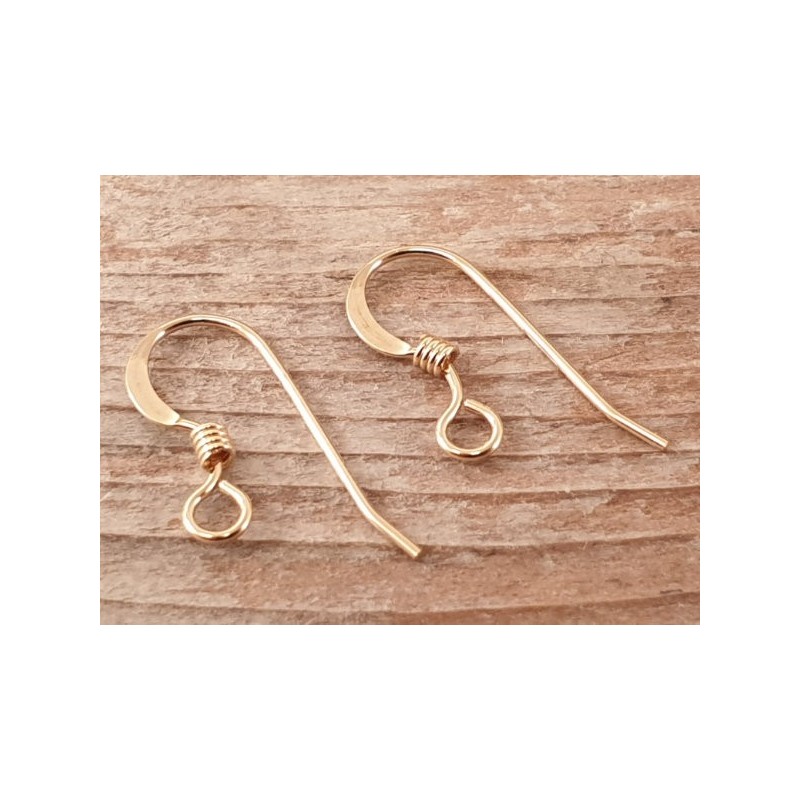2 Stk. Ohrhaken 13mm, Goldfilled
