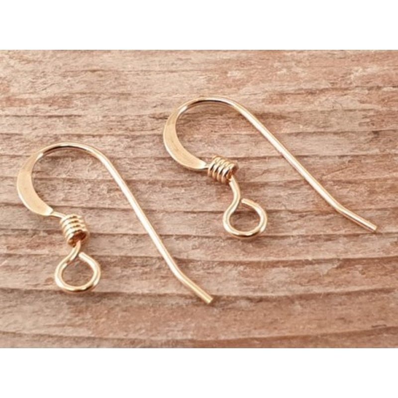 2 Stk. Ohrhaken 13mm, Goldfilled