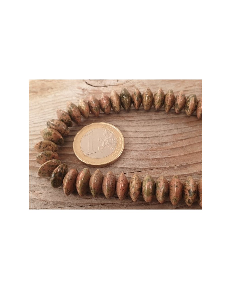 Unakitkette (Epidot) 10x5mm