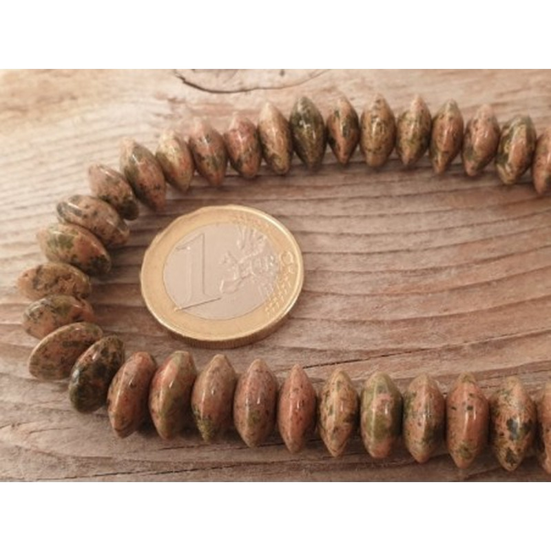 Unakitkette (Epidot) 10x5mm