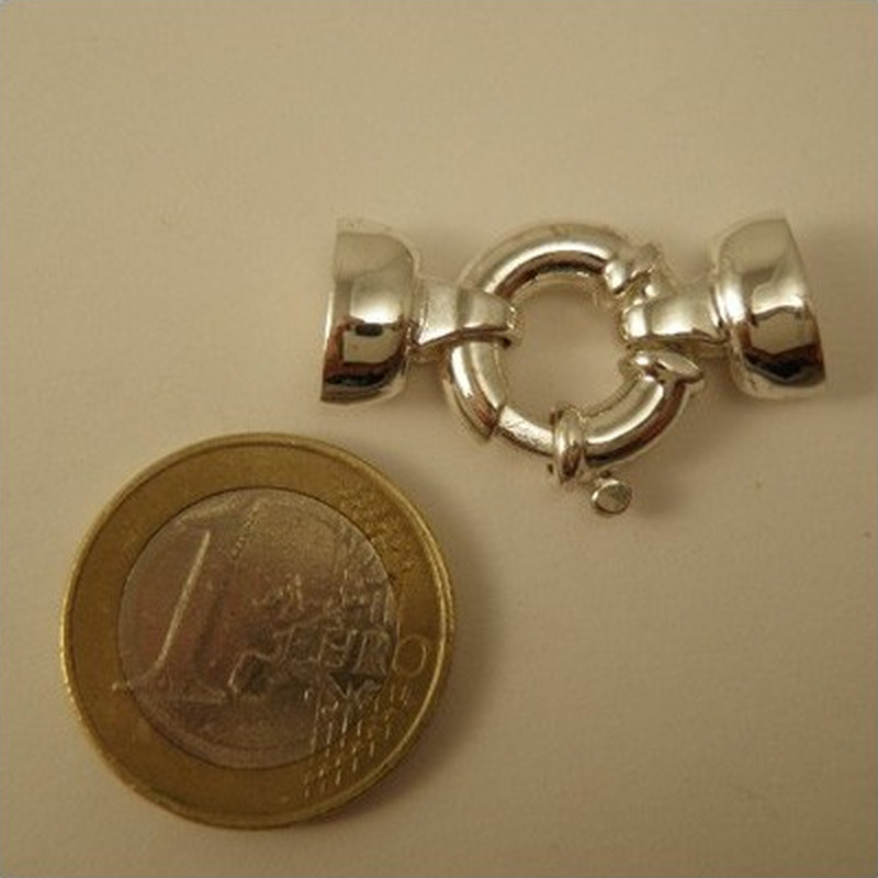Kettenschliesse Messing versilbert