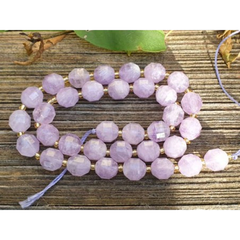 Lavendelamethystkette (Lavendelquarz) facettiert 10mm