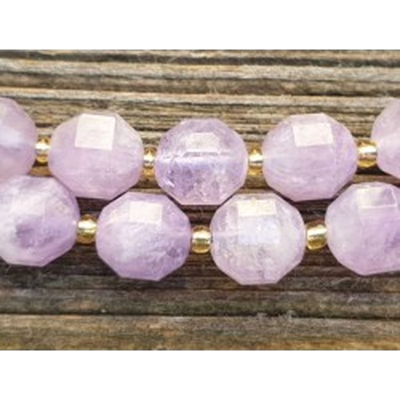 Lavendelamethystkette (Lavendelquarz) facettiert 10mm