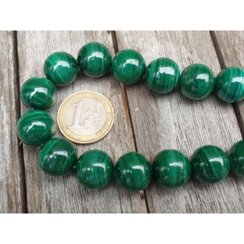 Malachitkette 14mm