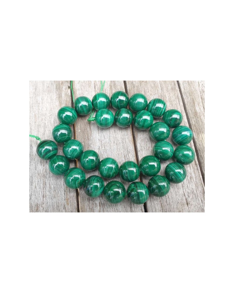 Malachitkette 14mm